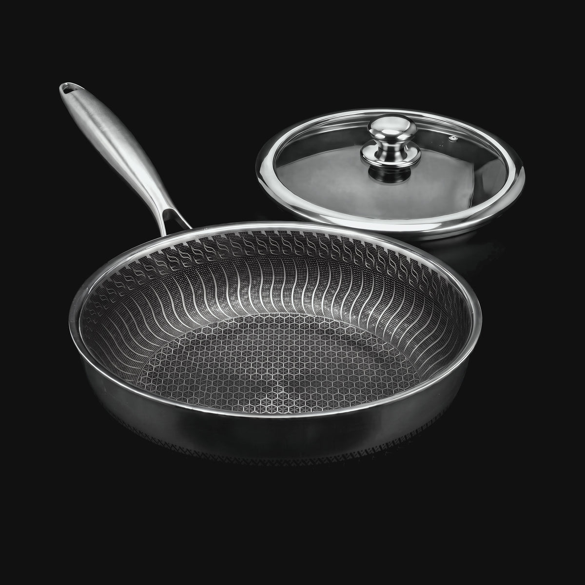 28 cm Kuro™ pann klaaskaanega