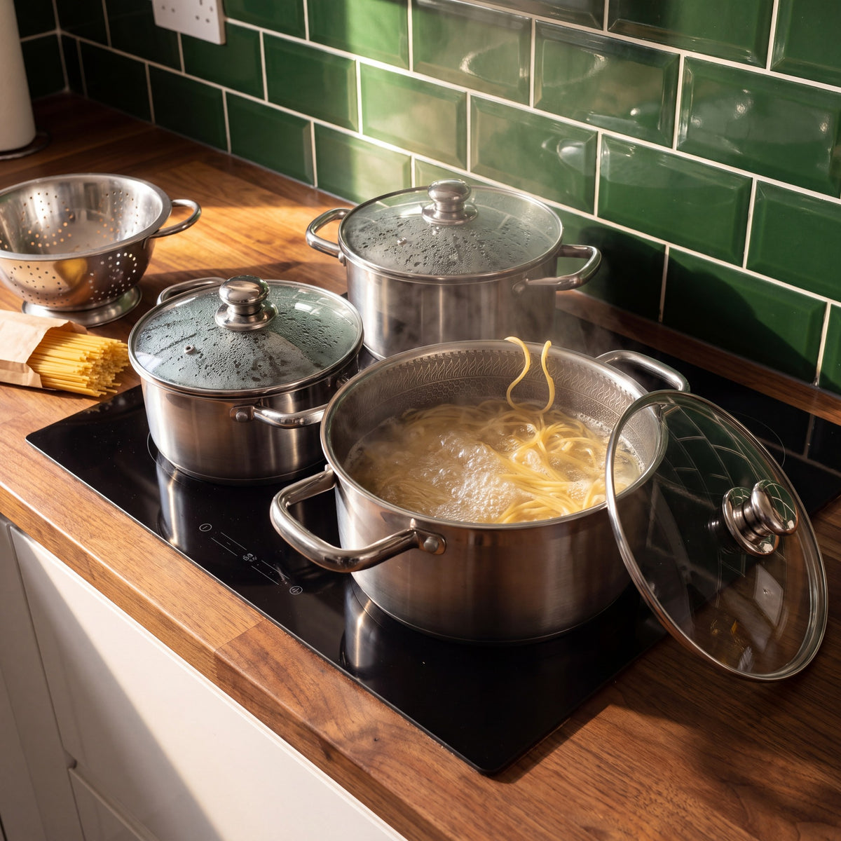 Kolm Kuro™ potti: ühes keeb pasta